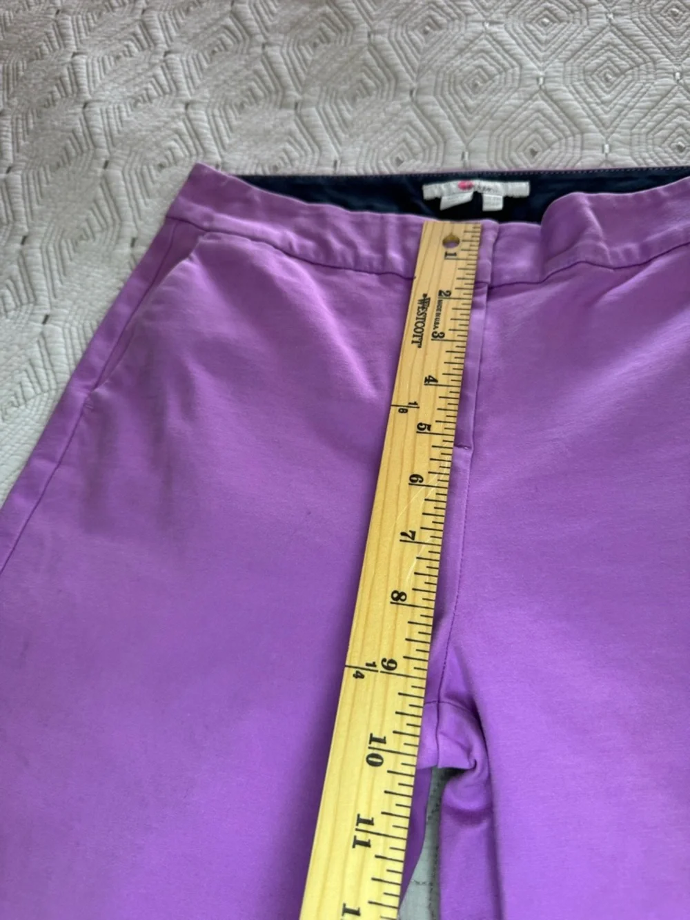 Boden Richmond Lavender Purple Lilac Ankle Pants Women's 6R Slim Tailored - Picture 12 of 16